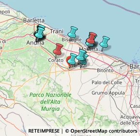Mappa Via Falcone e Borsellino, 70037 Ruvo di Puglia BA, Italia (13.42421)