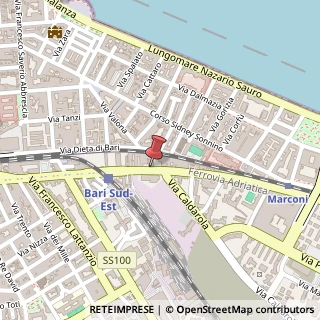 Mappa Via Guglielmo Oberdan, 15, 70126 Bari, Bari (Puglia)
