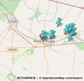 Mappa Via Santorre di Santarosa, 70037 Ruvo di Puglia BA, Italia (3.74636)