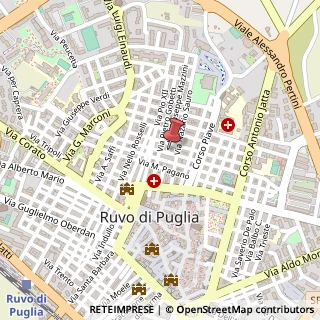 Mappa Via D. Mendozza, 34, 70037 Ruvo di Puglia, Bari (Puglia)