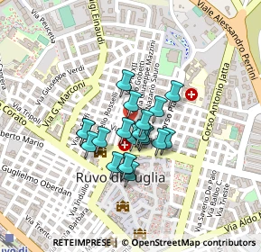 Mappa Via F. Petrarca, 70037 Ruvo di Puglia BA, Italia (0.1535)