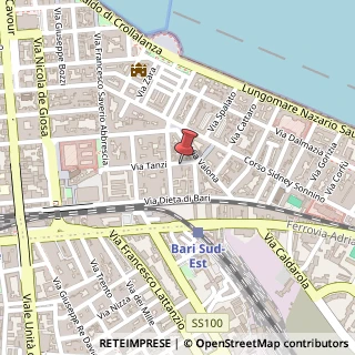 Mappa Via Tanzi, 43, 70121 Bari, Bari (Puglia)