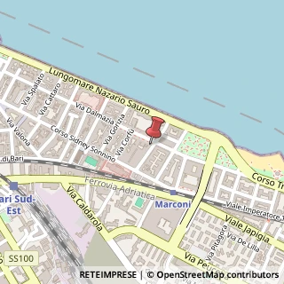 Mappa Via Dalmazia, 173, 70126 Bari, Bari (Puglia)