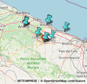 Mappa Via Alessandro Volta, 70037 Ruvo di Puglia BA, Italia (11.40235)