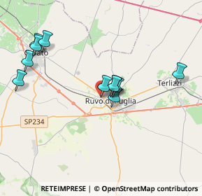 Mappa Via Alessandro Volta, 70037 Ruvo di Puglia BA, Italia (3.90273)