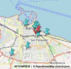 Mappa Via Niccolò dall'Arca, 70121 Bari BA, Italia (1.06636)