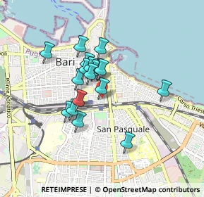 Mappa Via Niccolò dall'Arca, 70121 Bari BA, Italia (0.69944)