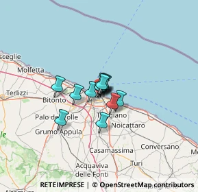 Mappa Via Niccolò dall'Arca, 70121 Bari BA, Italia (5.98077)