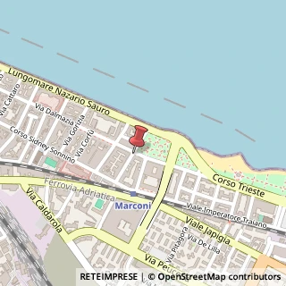 Mappa Via Dalmazia, 201, 70126 Bari, Bari (Puglia)