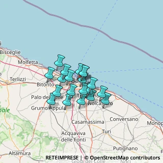 Mappa Via Dalmazia, 70100 Bari BA, Italia (9.5695)