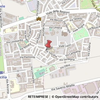 Mappa Via Toscana, 48, 70026 Bari, Bari (Puglia)