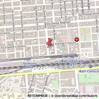 Mappa Via Quintino Sella, 240, 70122 Bari, Bari (Puglia)