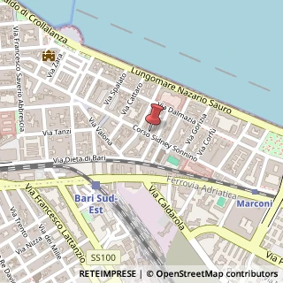 Mappa Corso Sidney Sonnino, 114, 70121 Bari, Bari (Puglia)