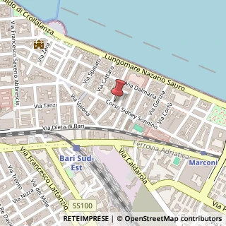 Mappa Corso Sidney Sonnino, 98, 70121 Bari, Bari (Puglia)