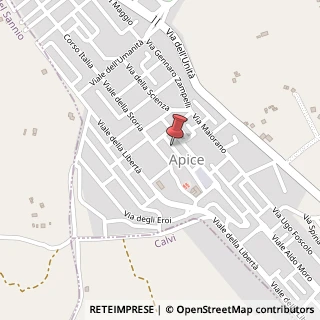 Mappa Corso Padre Pio da Pietrelcina, 37, 82021 Apice, Benevento (Campania)