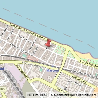 Mappa Via Dalmazia,  179, 70121 Bari, Bari (Puglia)