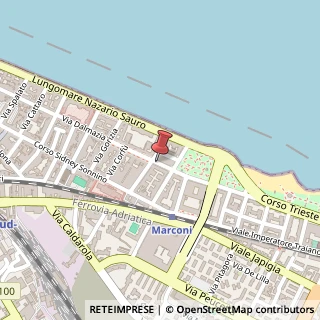Mappa Via Dalmazia, 179, 70121 Bari, Bari (Puglia)