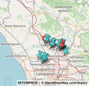 Mappa Presso Casa di Cura Villa Fiorita Via Nazionale Appia Km 199, 81043 Capua CE, Italia (11.03722)