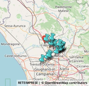 Mappa Presso Casa di Cura Villa Fiorita Via Nazionale Appia Km 199, 81043 Capua CE, Italia (10.96556)