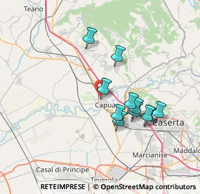 Mappa Presso Casa di Cura Villa Fiorita Via Nazionale Appia Km 199, 81043 Capua CE, Italia (6.62545)