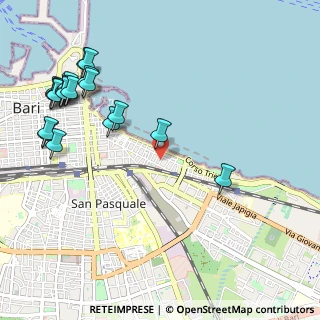 Mappa Via Corfù, 70121 Bari BA, Italia (1.4355)
