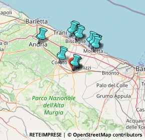 Mappa Via Santini Carlo, 70037 Ruvo di Puglia BA, Italia (10.8655)