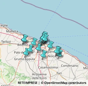 Mappa Corso Sidney Sonnino, 70126 Bari BA, Italia (8.88111)