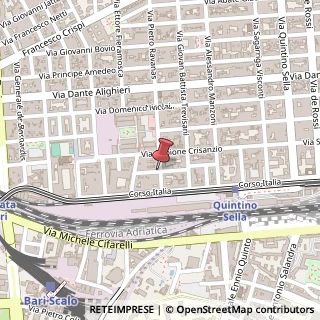 Mappa Via Nicola Bavaro,  77, 70123 Bari, Bari (Puglia)