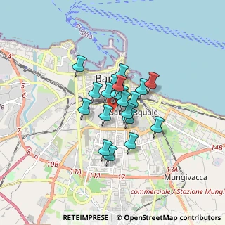Mappa Via Nicola de Gemmis, 70124 Bari BA, Italia (1.1055)