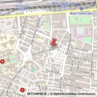 Mappa Via Francesco Campione, 52/a, 70124 Bari, Bari (Puglia)