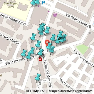 Mappa Via Nicola de Gemmis, 70124 Bari BA, Italia (0.02609)