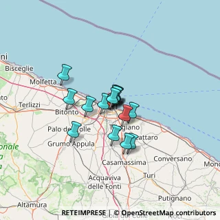Mappa Via Nicola de Gemmis, 70124 Bari BA, Italia (7.8825)