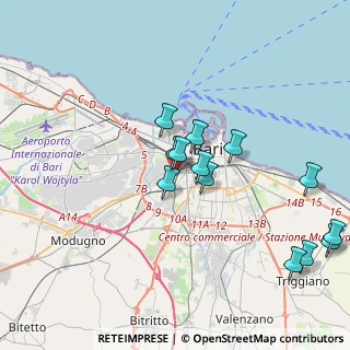 Mappa II Traversa Via glomerelli, 70123 Bari BA, Italia (4.08462)