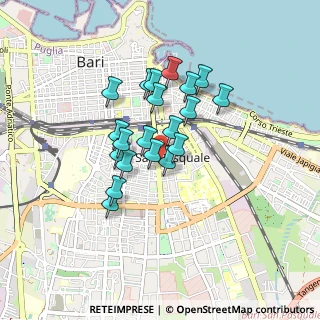 Mappa Via Enrico Toti, 70124 Bari BA, Italia (0.698)