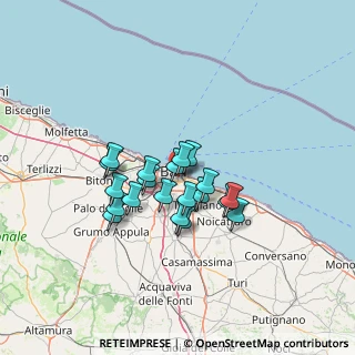 Mappa Via Enrico Toti, 70124 Bari BA, Italia (10.5955)