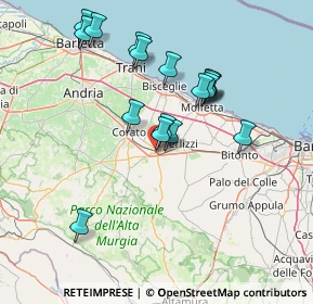 Mappa Via Salvatore Ouasimodo, 70037 Ruvo di Puglia BA, Italia (14.98294)