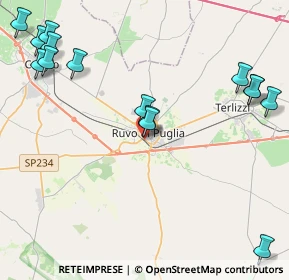 Mappa Via Salvatore Ouasimodo, 70037 Ruvo di Puglia BA, Italia (5.862)
