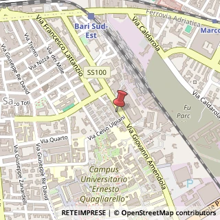Mappa Via Giovanni Amendola, 147, 70126 Bari, Italia, 70126 Bari, Bari (Puglia)