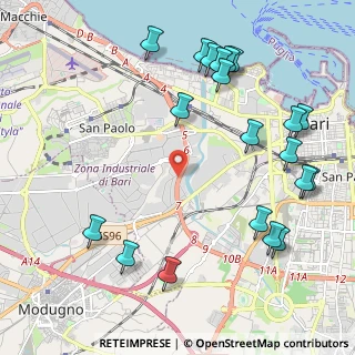 Mappa Viale Tommaso Columbo, 70132 Zona Industriale BA, Italia (2.784)