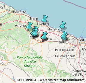 Mappa Private traverse, 70037 Ruvo di Puglia BA, Italia (9.26733)