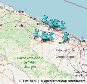 Mappa Private traverse, 70037 Ruvo di Puglia BA, Italia (9.33615)