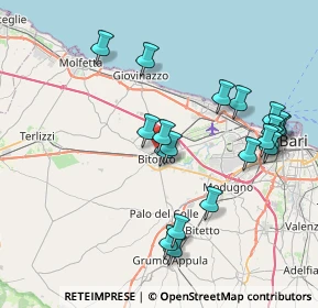 Mappa Via Dante Alighieri, 70032 Bitonto BA, Italia (8.523)
