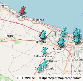 Mappa Via Dante Alighieri, 70032 Bitonto BA, Italia (9.687)