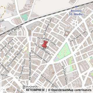 Mappa Via Dante Alighieri, 30, 70032 Bitonto, Bari (Puglia)