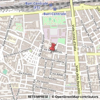 Mappa Via Giuseppe Bottalico, 62, 70124 Bari, Bari (Puglia)