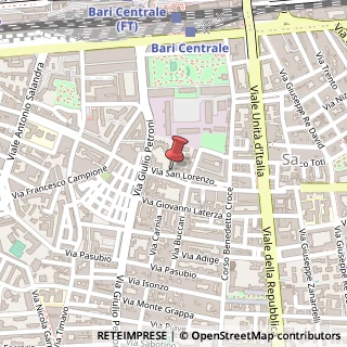 Mappa Strada Privata Borrelli, 43, 70124 Bari, Bari (Puglia)