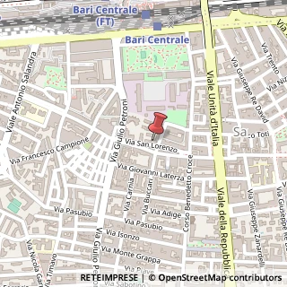 Mappa Via San Lorenzo, 17, 70100 Bari, Bari (Puglia)