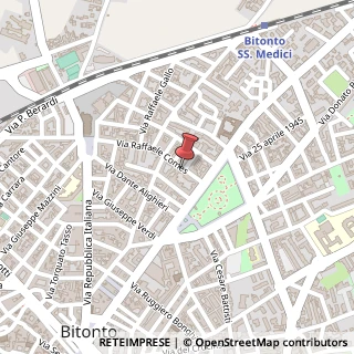 Mappa Via Raffaele Comes, 16, 70032 Bitonto, Bari (Puglia)