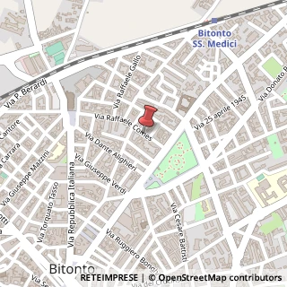 Mappa Via Raffaele Comes, 20, 70032 Bitonto, Bari (Puglia)