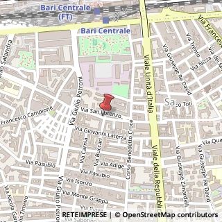 Mappa Via Buccari, 110, 70124 Bari, Bari (Puglia)